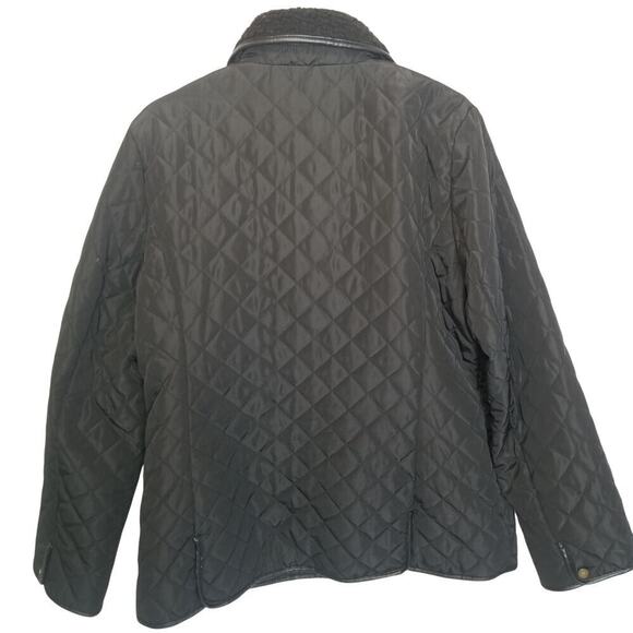 Lauren Ralph Lauren Womens Quilted Jacket L Classic Preppy Old Money Equestrian - Picture 9 of 9